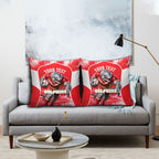 Personalised Dolphins Mascot Rugby Pillow Cover Redcliffe Peninsula Athletic Graphic Print