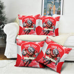 Personalised Dolphins Mascot Rugby Pillow Cover Redcliffe Peninsula Athletic Graphic Print