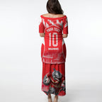 Personalised Dolphins Mascot Rugby Puletasi Redcliffe Peninsula Athletic Graphic Print
