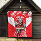 Personalised Dolphins Mascot Rugby Quilt Redcliffe Peninsula Athletic Graphic Print