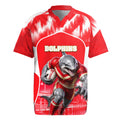 Personalised Dolphins Mascot Rugby Rugby Jersey Redcliffe Peninsula Athletic Graphic Print