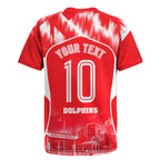 Personalised Dolphins Mascot Rugby Rugby Jersey Redcliffe Peninsula Athletic Graphic Print