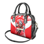 Personalised Dolphins Mascot Rugby Shoulder Handbag Redcliffe Peninsula Athletic Graphic Print