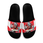 Personalised Dolphins Mascot Rugby Slide Sandals Redcliffe Peninsula Athletic Graphic Print