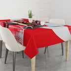 Personalised Dolphins Mascot Rugby Tablecloth Redcliffe Peninsula Athletic Graphic Print