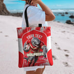 Personalised Dolphins Mascot Rugby Tote Bag Redcliffe Peninsula Athletic Graphic Print