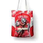 Personalised Dolphins Mascot Rugby Tote Bag Redcliffe Peninsula Athletic Graphic Print