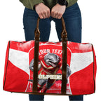 Personalised Dolphins Mascot Rugby Travel Bag Redcliffe Peninsula Athletic Graphic Print