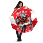 Personalised Dolphins Mascot Rugby Umbrella Redcliffe Peninsula Athletic Graphic Print