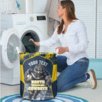 Personalised North Queensland Cowboys Mascot Rugby Laundry Basket Townsville Cityscape Athletic Graphic Print