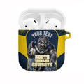 Personalised North Queensland Cowboys Mascot Rugby AirPods Case Townsville Cityscape Athletic Graphic Print