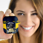 Personalised North Queensland Cowboys Mascot Rugby AirPods Case Townsville Cityscape Athletic Graphic Print