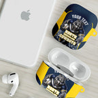 Personalised North Queensland Cowboys Mascot Rugby AirPods Case Townsville Cityscape Athletic Graphic Print