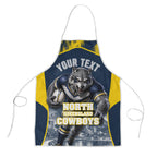 Personalised North Queensland Cowboys Mascot Rugby Apron Townsville Cityscape Athletic Graphic Print