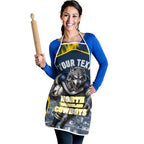 Personalised North Queensland Cowboys Mascot Rugby Apron Townsville Cityscape Athletic Graphic Print