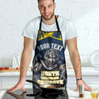 Personalised North Queensland Cowboys Mascot Rugby Apron Townsville Cityscape Athletic Graphic Print