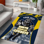 Personalised North Queensland Cowboys Mascot Rugby Area Rug Townsville Cityscape Athletic Graphic Print