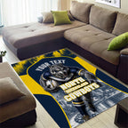 Personalised North Queensland Cowboys Mascot Rugby Area Rug Townsville Cityscape Athletic Graphic Print