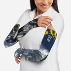 Personalised North Queensland Cowboys Mascot Rugby Arm Sleeves Townsville Cityscape Athletic Graphic Print