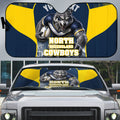 Personalised North Queensland Cowboys Mascot Rugby Auto Sun Shade Townsville Cityscape Athletic Graphic Print