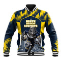 Personalised North Queensland Cowboys Mascot Rugby Baseball Jacket Townsville Cityscape Athletic Graphic Print