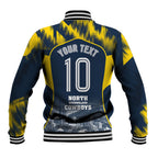 Personalised North Queensland Cowboys Mascot Rugby Baseball Jacket Townsville Cityscape Athletic Graphic Print