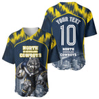 Personalised North Queensland Cowboys Mascot Rugby Baseball Jersey Townsville Cityscape Athletic Graphic Print