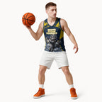 Personalised North Queensland Cowboys Mascot Rugby Basketball Jersey Townsville Cityscape Athletic Graphic Print