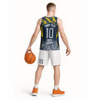 Personalised North Queensland Cowboys Mascot Rugby Basketball Jersey Townsville Cityscape Athletic Graphic Print