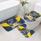 Personalised North Queensland Cowboys Mascot Rugby Bathroom Set Townsville Cityscape Athletic Graphic Print