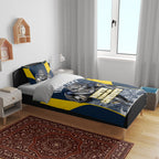 Personalised North Queensland Cowboys Mascot Rugby Bedding Set Townsville Cityscape Athletic Graphic Print
