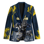 Personalised North Queensland Cowboys Mascot Rugby Blazer Townsville Cityscape Athletic Graphic Print