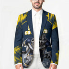 Personalised North Queensland Cowboys Mascot Rugby Blazer Townsville Cityscape Athletic Graphic Print