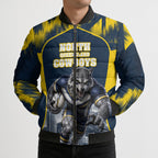 Personalised North Queensland Cowboys Mascot Rugby Bomber Puffer Jacket Townsville Cityscape Athletic Graphic Print