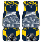 Personalised North Queensland Cowboys Mascot Rugby Car Mats Townsville Cityscape Athletic Graphic Print