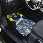 Personalised North Queensland Cowboys Mascot Rugby Car Mats Townsville Cityscape Athletic Graphic Print