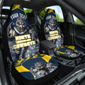 Personalised North Queensland Cowboys Mascot Rugby Car Seat Cover Townsville Cityscape Athletic Graphic Print