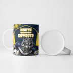 Personalised North Queensland Cowboys Mascot Rugby Ceramic Mug Townsville Cityscape Athletic Graphic Print
