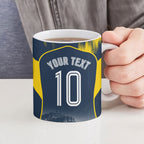Personalised North Queensland Cowboys Mascot Rugby Ceramic Mug Townsville Cityscape Athletic Graphic Print