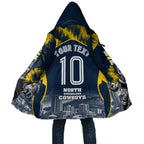 Personalised North Queensland Cowboys Mascot Rugby Cloak Townsville Cityscape Athletic Graphic Print