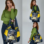 Personalised North Queensland Cowboys Mascot Rugby Grocery Bag Townsville Cityscape Athletic Graphic Print