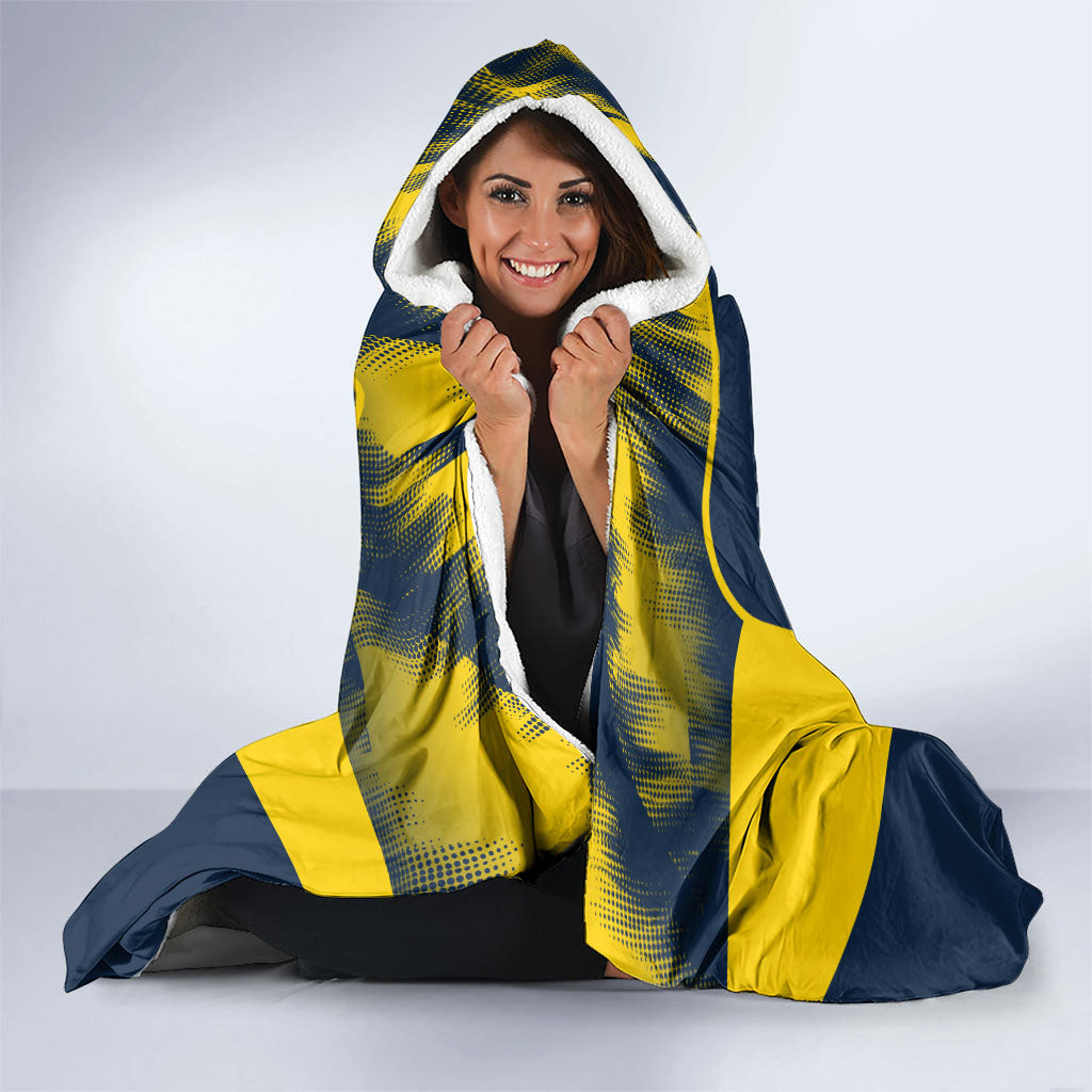 Personalised North Queensland Cowboys Mascot Rugby Hooded Blanket Townsville Cityscape Athletic Graphic Print
