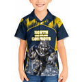 Personalised North Queensland Cowboys Mascot Rugby Kid Hawaiian Shirt Townsville Cityscape Athletic Graphic Print
