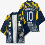 Personalised North Queensland Cowboys Mascot Rugby Kimono Townsville Cityscape Athletic Graphic Print