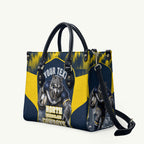Personalised North Queensland Cowboys Mascot Rugby Leather Bag Townsville Cityscape Athletic Graphic Print