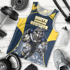 Personalised North Queensland Cowboys Mascot Rugby Men Tank Top Townsville Cityscape Athletic Graphic Print