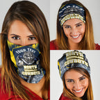 Personalised North Queensland Cowboys Mascot Rugby Neck Gaiter Townsville Cityscape Athletic Graphic Print