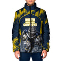 Personalised North Queensland Cowboys Mascot Rugby Padded Jacket Townsville Cityscape Athletic Graphic Print