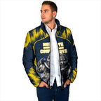 Personalised North Queensland Cowboys Mascot Rugby Padded Jacket Townsville Cityscape Athletic Graphic Print