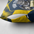 Personalised North Queensland Cowboys Mascot Rugby Pillow Cover Townsville Cityscape Athletic Graphic Print